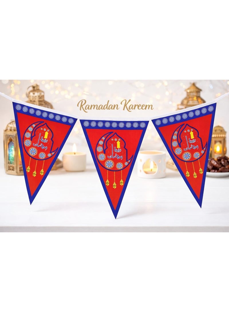 أعلام زينة معلقة لرمضان كريم - ديكور إسلامي للمنزل والحفلات - Image 2